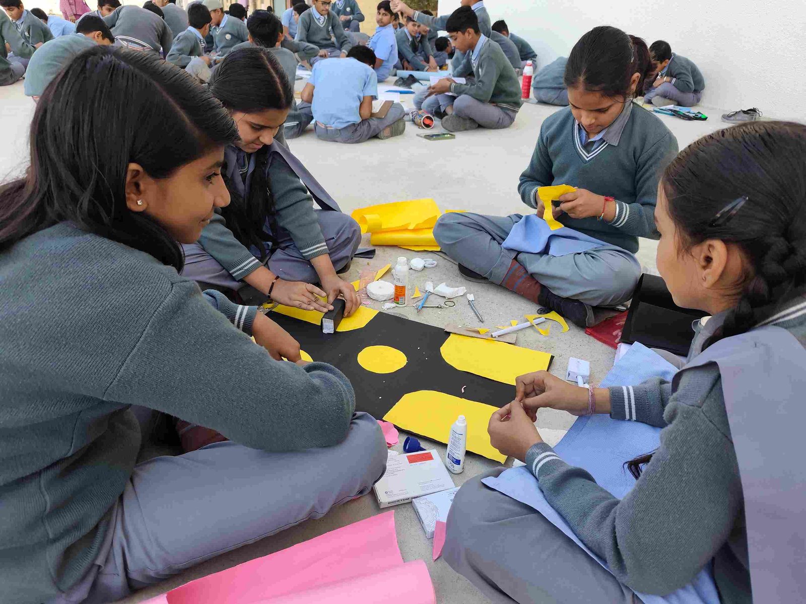 Students learning together at Sunrise Education Academy